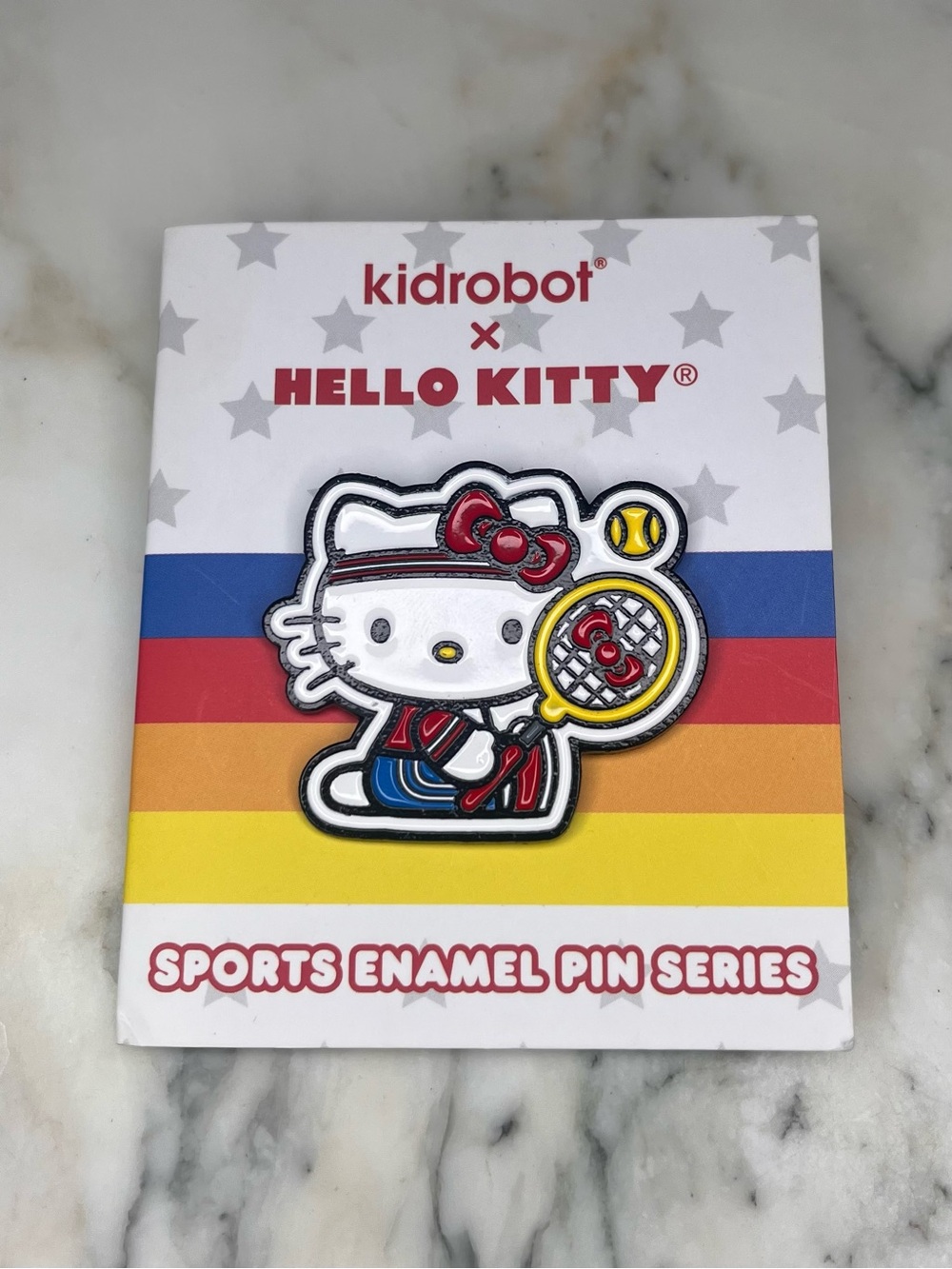 Kidrobot x Hello Kitty Tennis Enamel Pin